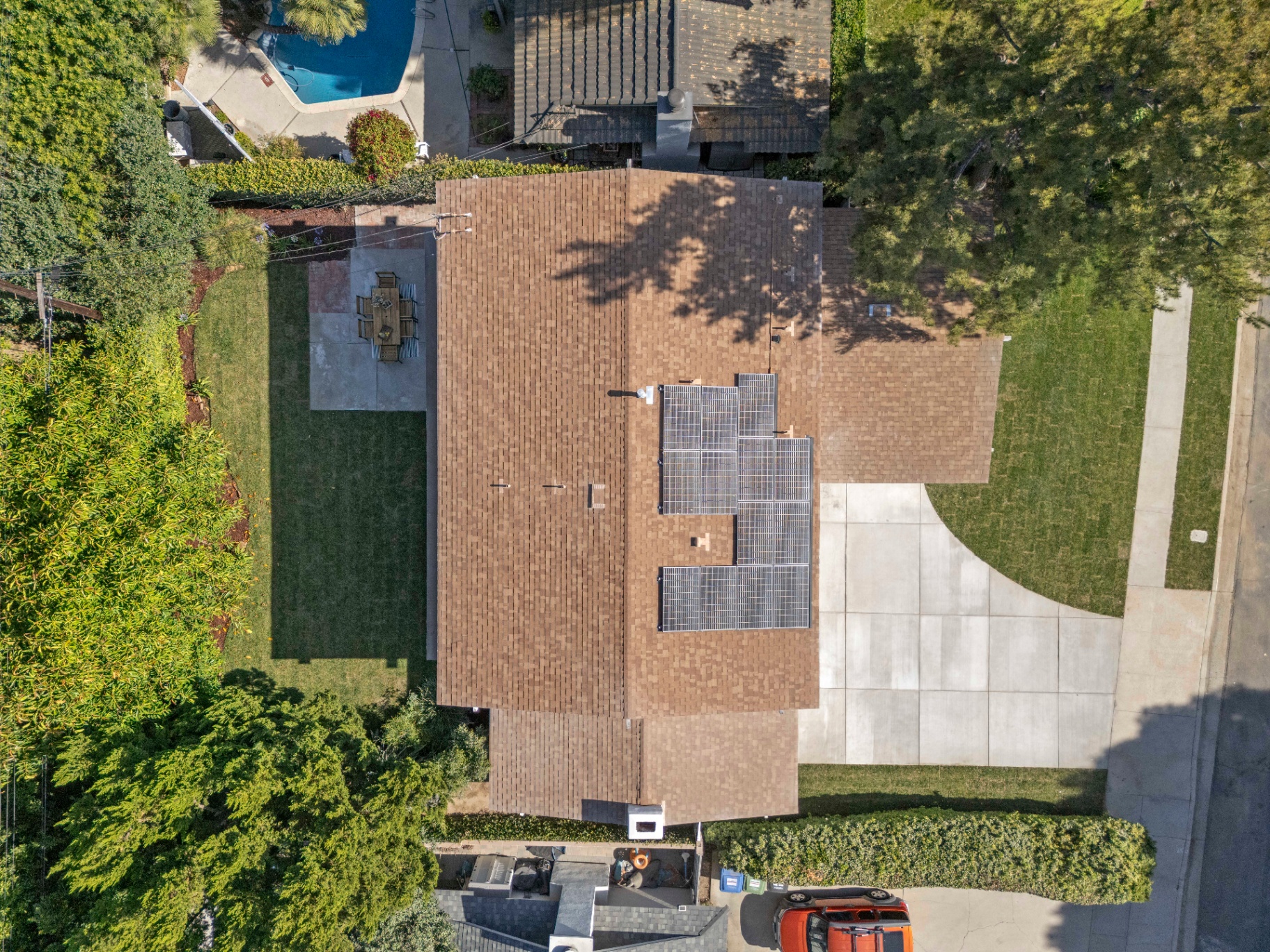 Aerial lot view